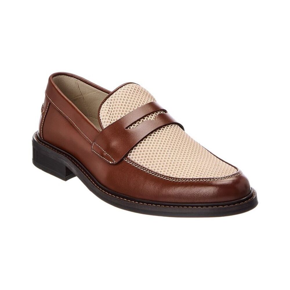 Bruno Magli Alex Leather & Mesh Loafer, Brown